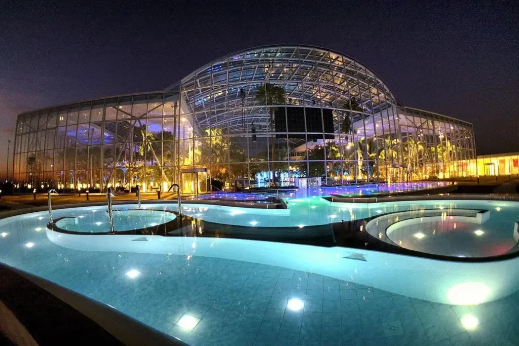 herme Bucharest night lights spa atmosphere